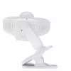 Adler AD 7335 Įkraunamas segtuvinis stalinis ventiliatorius, 6W, 12,7 cm, 3 greičiai, siūbavimas, baltas