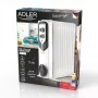 Adler AD 7817 alyvos radiatorius, 11 sekcijų, 2500W, 3 šildymo režimai, reguliuojamas termostatas, apsauga nuo perkaitimo ir apvirtimo, ratukai ir rankena, juodos spalvos