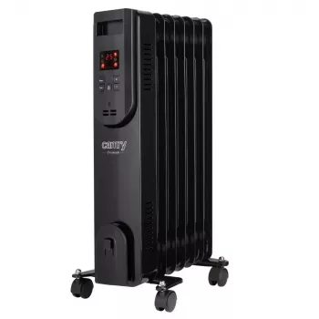 Adler CR 7812 elektrinis alyvos radiatorius su nuotolinio valdymo pultu, 7 sekcijos, 1500 W, juodas