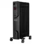 Adler CR 7812 elektrinis alyvos radiatorius su nuotolinio valdymo pultu, 7 sekcijos, 1500 W, juodas