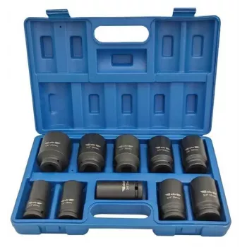 ADLER Impact Socket Set 3/4 inch 10-Piece 22-41 mm Cr-Mo Black