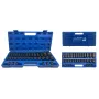 ADLER Impact Socket Set 35-Piece 1/2 inch Drive 12-Point Short and Long Metric Cr-Mo Steel in Plastic Case AD-35KD/12