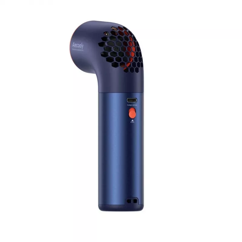 AEL AECOOLY Aero Ultra High-Speed Handheld Fan Mėlyna-Oranžinė