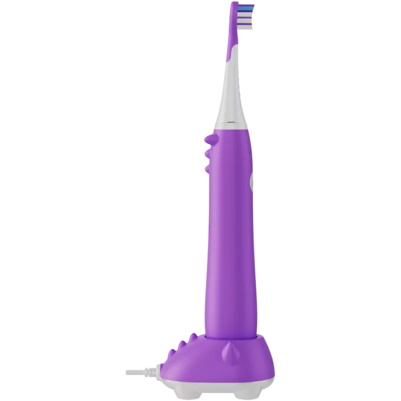 AENO belaidis dantų šepetėlis, violetinis, 3 šepetėlių galvutės, 600 mAh, 5 režimai, išmanus priminimas