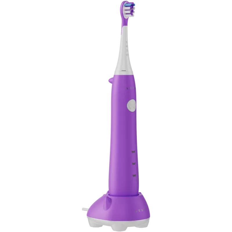 AENO belaidis dantų šepetėlis, violetinis, 3 šepetėlių galvutės, 600 mAh, 5 režimai, išmanus priminimas
