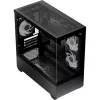 AEROCOOL P300D G-BK-v1 Mini Tower ATX dėklas, juodas, grūdintas stiklas