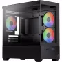AEROCOOL P300D G-BK-v1 Mini Tower ATX dėklas, juodas, grūdintas stiklas