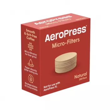 AeroPress popieriniai mikrofiltras, natūralūs, 200 vnt.
