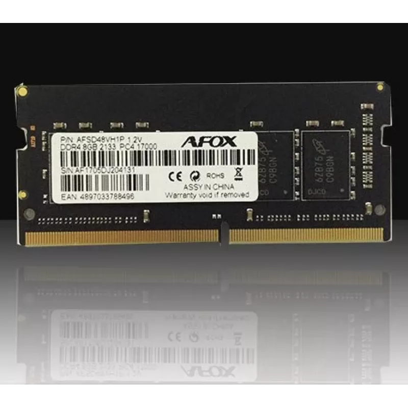 AFOX AFSD48VH1P 8GB DDR4 2133MHz SODIMM atminties modulis
