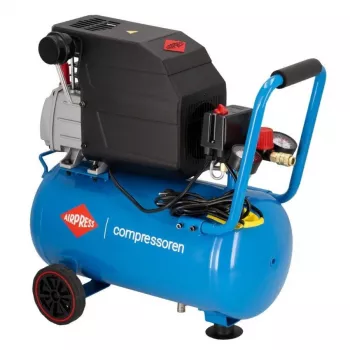 AIRPRESS Kompresorius 24L HL260-25 206L/min 2HP Tiesioginė Pavara Tepalinis Ratukais