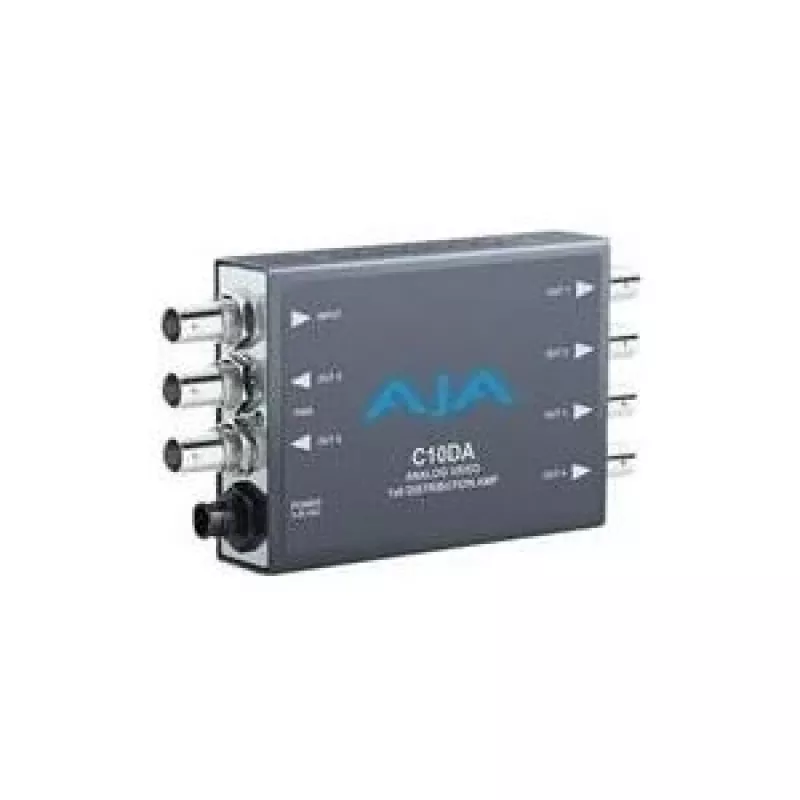 AJA C10DA 1x4 HD/SD-SDI paskirstymo stiprintuvas su perlaikymu
