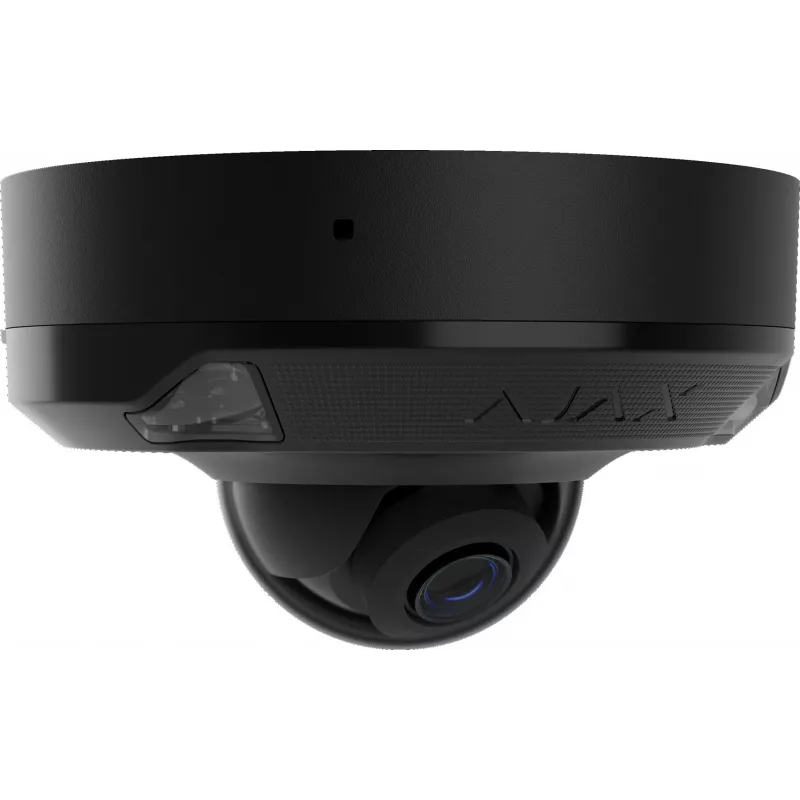 Ajax DomeCam Mini IP Camera 5MP 2.8mm Glass Dome Black (8EU)
