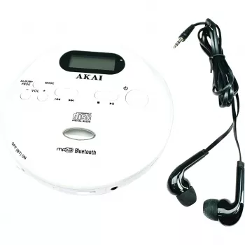 AKAI ACDP-100 nešiojamas CD grotuvas su FM radiju ir apsauga nuo praleidimų