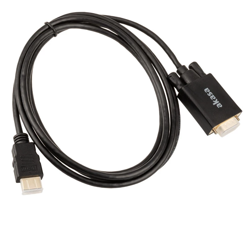 Akasa AK-CBHD26-20BK HDMI į VGA adapterio laidas 2m juodas
