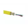 ALANTEC FOK-U8J-SM-B-1 Fiber Optic Cable, Singlemode G.657.A1, 8 Fibers, 9/125 µm, LSOH, B2ca, FireHardy, Universal
