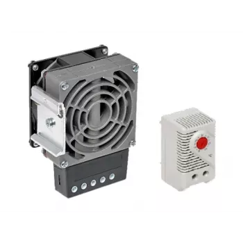 ALANTEC SA-H-100-T-01 100W ventiliatorinis šildytuvas su termostatu lauko spintoms