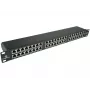 ALANTEC STP Cat.6 48 Portų IDC Skirstymo Panelė 2U 19 inch Montuojama į Stovą Juoda (PK050)
