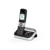 ALCATEL 8517110010 Belaidis DECT telefonų rinkinys su 2 rageliais, 1,5 colio gintaro spalvos ekranu ir telefonų knyga