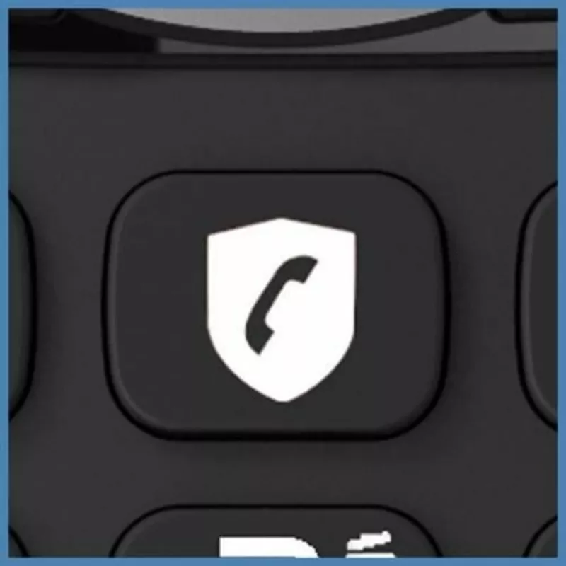 Alcatel 8517110010 DECT belaidžio telefono ragelis su 1,5 colio gintaro spalvos foniniu apšvietimu