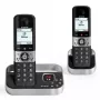 ALCATEL 8517110010 DECT belaidis telefonas su 2 rageliais, juodas - 1,5 inch ekranas, skambučio numerio identifikavimas, domofonas, ECO DECT