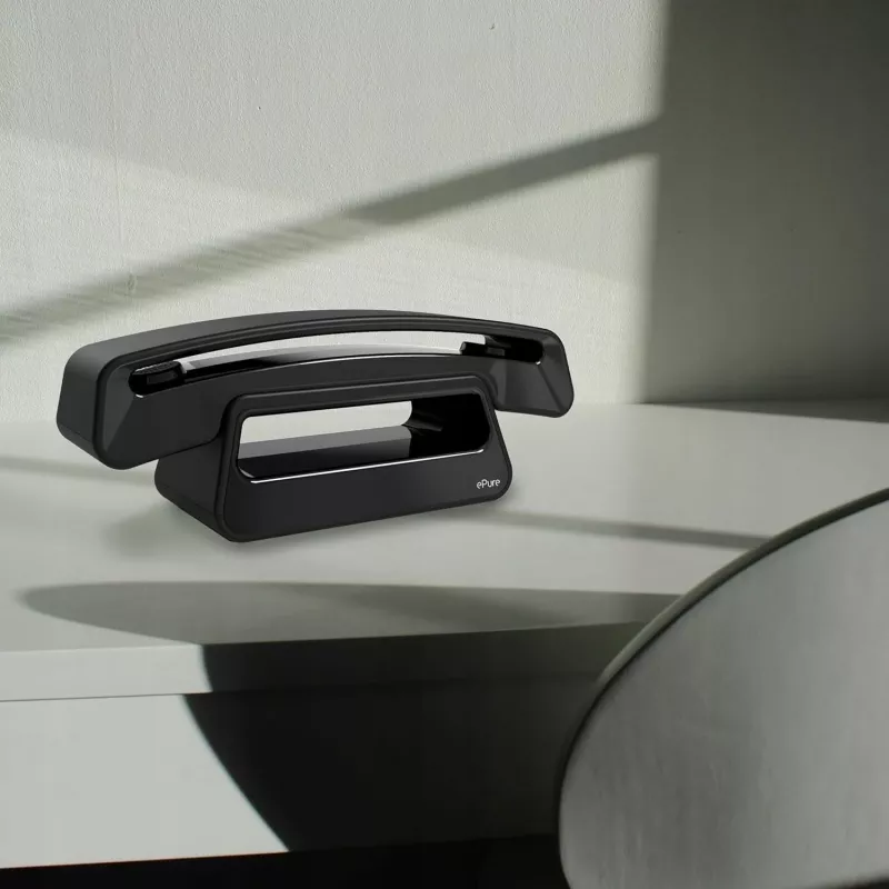 Alcatel ePure Iconic belaidis DECT telefonas (juodas)