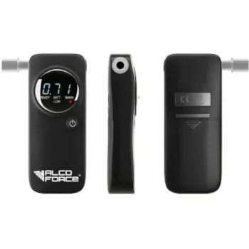 AlcoForce Breathalyzer su elektrocheminiu jutikliu