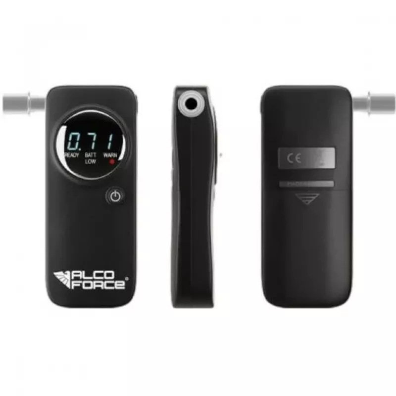 AlcoForce Breathalyzer su elektrocheminiu jutikliu