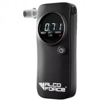 AlcoForce Breathalyzer su elektrocheminiu jutikliu
