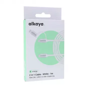 ALKAYA Speed Flex Braided Data Cable 65W 1m White (CL-60006)