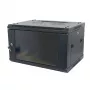 ALLNET 19 inch sieninis spintos korpusas 15U 1-dalis 600mm gylio juodas plokščios pakuotės SMA serija