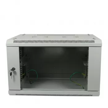 ALLNET 19 inch sieninis spintos korpusas 6U 600x600mm šviesiai pilkas plokščios pakuotės SMA serija