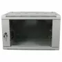 ALLNET 19 inch sieninis korpusas 9U 1 dalies gylis 450 mm šviesiai pilkas plokščios pakuotės SMA serija