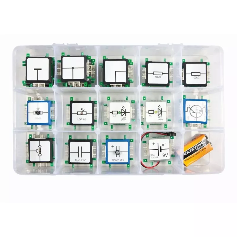 ALLNET BrickRknowledge Basic Set (Ispanų kalba) – Arduino suderinamas elektronikos ir robotikos mokymosi rinkinys