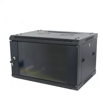 ALLNET SMA-Series 19 inch sieninis korpusas 9U 1-dalis 600mm gylio juodas plokščias paketas