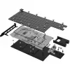 Alphacool 13725 CPU vandens blokas su užpakaline plokšte - nikeliuota varinė plokštė, akrilo viršus, G1/4 inch, Intel LGA 115x/1200/1700/2011/2066, AMD AM4