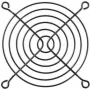Alphacool 92mm plieninė ventiliatoriaus apsauga juoda (10336)