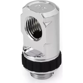 Alphacool Apex Grip 90° rotacinis adapteris AG/IG G1/4 chromuotas (14888)