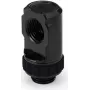 Alphacool Apex Grip 90° pasukamas adapteris G1/4 išorinė į vidinę - Deep Black 14807