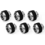 Alphacool Apex Grip suspaudžiamoji jungtis 13/10mm G1/4 chromuota - 6 vnt. pakuotė 14921