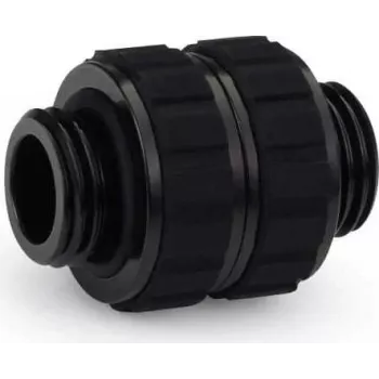 Alphacool Apex Grip dvigubas nipelio adapteris G1/4 vyriškas į vyrišką pasukamas juodas 14809