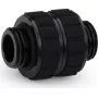 Alphacool Apex Grip dvigubas nipelio adapteris G1/4 vyriškas į vyrišką pasukamas juodas 14809