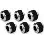 Alphacool Apex Grip HardTube suspaudžiamoji jungtis 13mm G1/4 chromuota - 6 vnt. pakuotė 14927