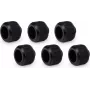 Alphacool Apex Grip HardTube suspaudimo jungtis 16mm išorinis skersmuo G1/4 sriegis juoda 6 vnt. paketas (14929)