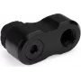 Alphacool Apex Grip 27mm poslinkio adapteris su dvigubu 90° kampu G1/4 išorinis į vidinį pasukamas juodas 14814