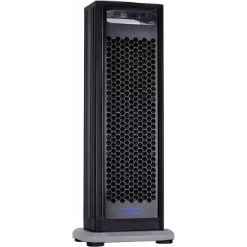 Alphacool Eiswand 360 Solo – juodas išorinis vandens aušinimo radiatoriaus įrenginys su integruotu siurbliu ir rezervuaru (11459)