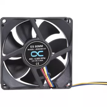 Alphacool ES 80mm 800-6000 RPM ventiliatorius 80x80x25mm (juodas, dvigubas rutulinis guolis, PWM, 80 mm)