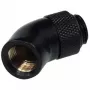 Alphacool HF 45° pasukamas kampinis adapteris G1/4 išorinis į G1/4 vidinį - gilus juodas 17051
