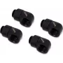 Alphacool HF G1/4 iki 13mm (1/2 colio) žarnų jungtis, žalvaris, juoda, 4 vnt. (17615)