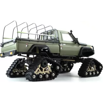 Amewi AMXRock RCX10PTS Scale Crawler Pick-Up matinė žalia 1:10 RTR Brushed RC modelinis automobilis elektrinis crawler 2.4 GHz (22463)