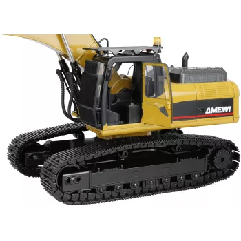Amewi G705E metalinis ekskavatorius 1:14 RTR geltonas 14+